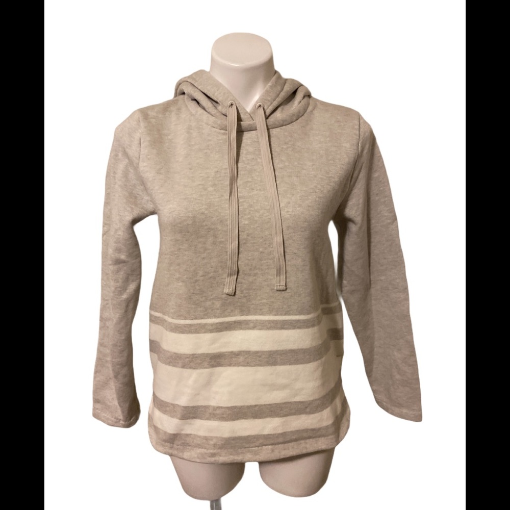 J Crew Engineered Striped Hoodie Sweater